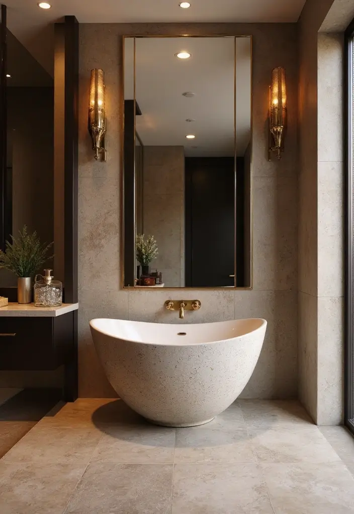 27 Bathroom Basin Design Inspirations That Stand Out - 24. Luxurious Free-Standing Sinks
