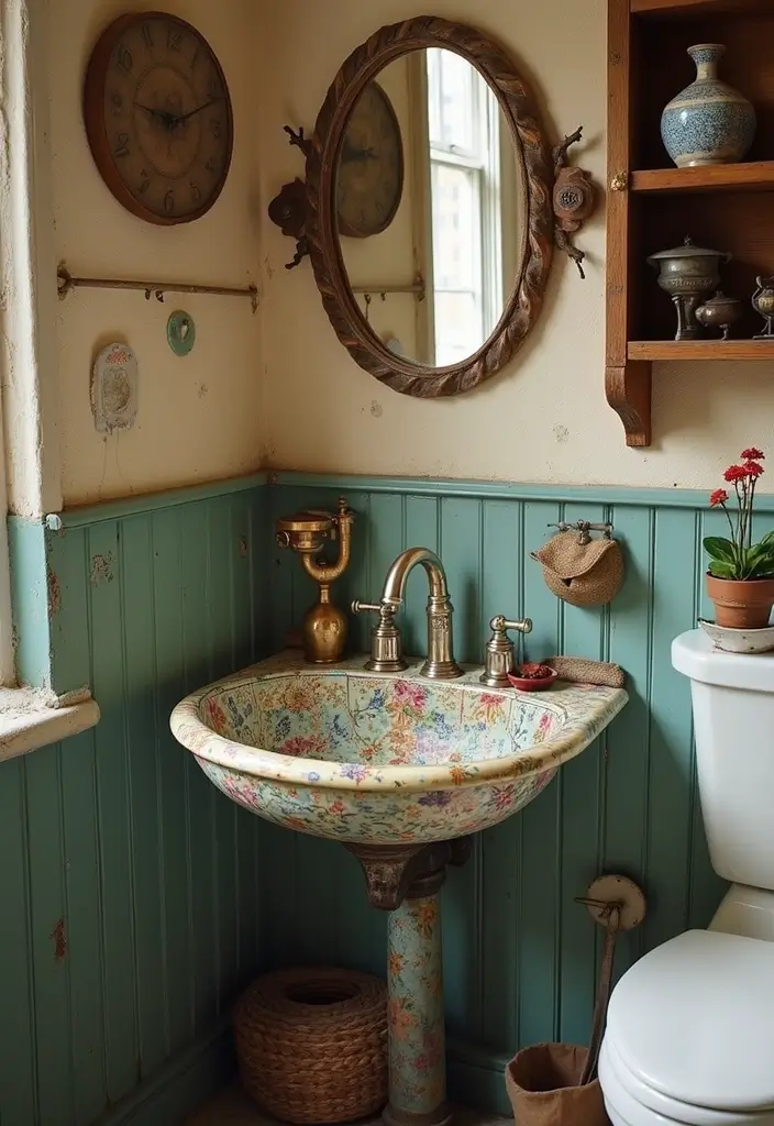 27 Bathroom Basin Design Inspirations That Stand Out - 4. Vintage Ceramic Sinks