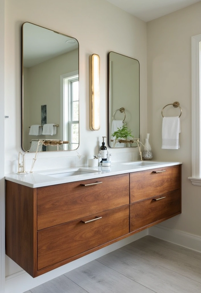 27 Bathroom Double Vanity Ideas That Feel Luxe - 15. Custom Built-In Vanities