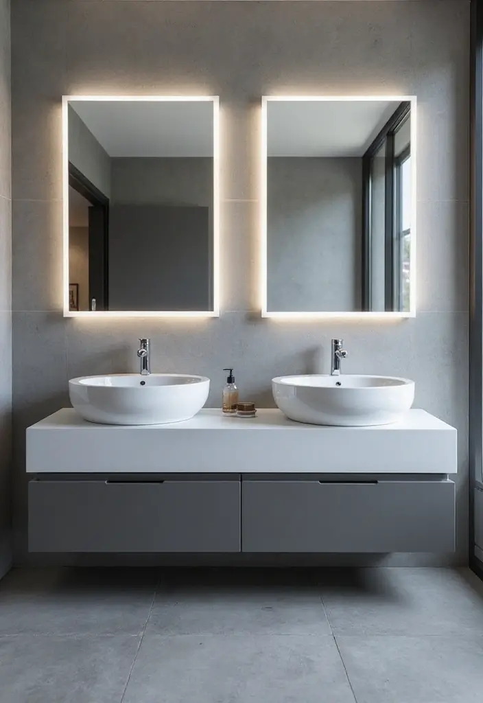 27 Bathroom Double Vanity Ideas That Feel Luxe - 26. High-Tech Innovations
