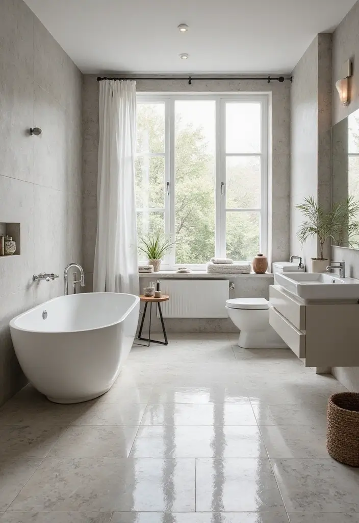 27 Bathroom Flooring Ideas Vinyl Options That Last - 19. Waterproof Options for Stress-Free Living