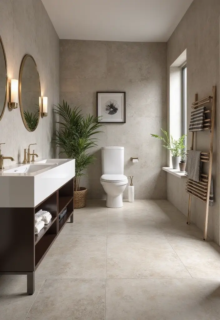27 Bathroom Flooring Ideas Vinyl Options That Last - 27. High-End Look at Budget Price