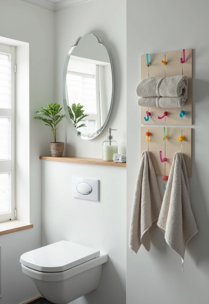 27 Bathroom Towel Storage Ideas That Save Space - 16. Magnetic Towel Storage