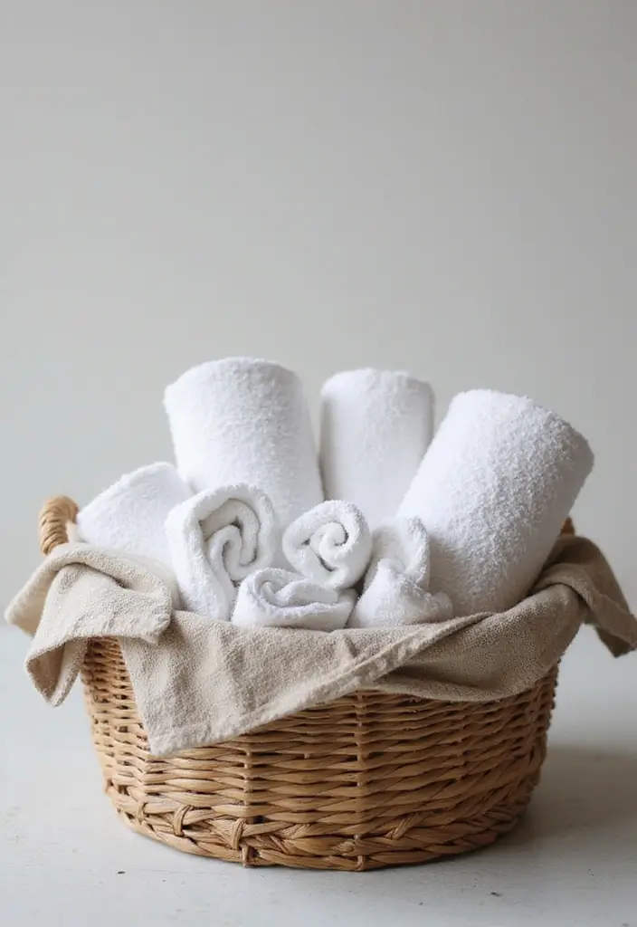 27 Bathroom Towel Storage Ideas That Save Space - 22. Creative Towel Display