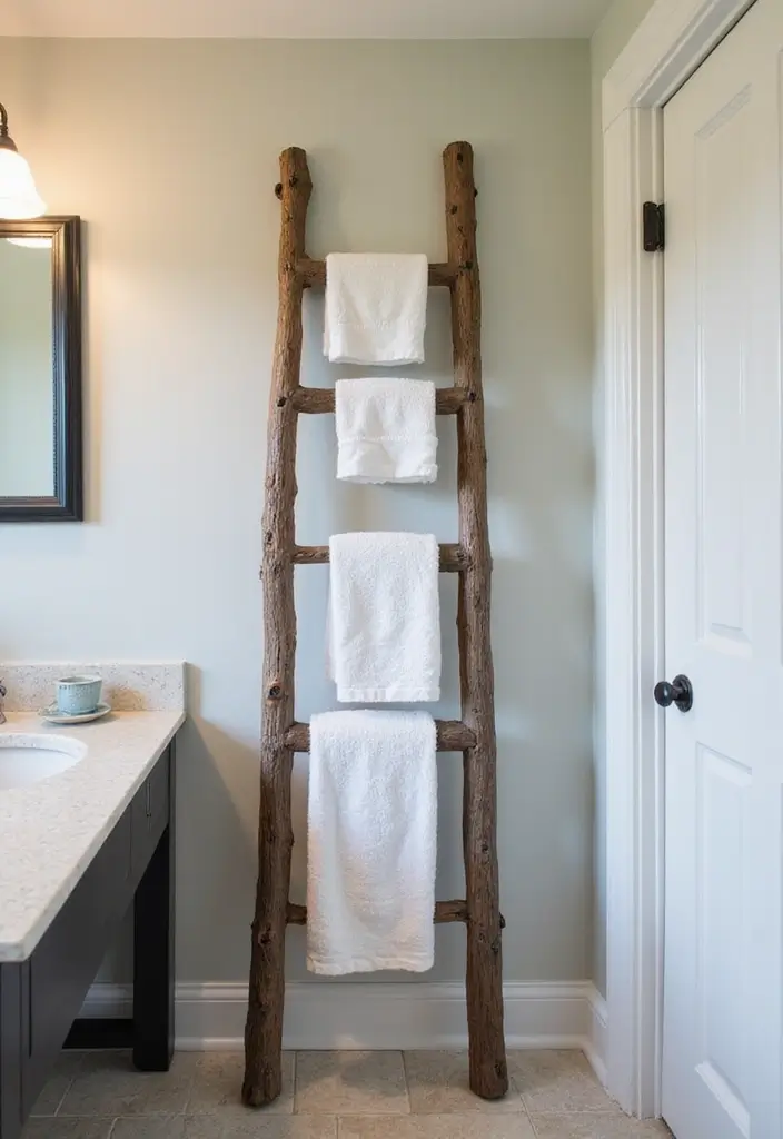 27 Bathroom Towel Storage Ideas That Save Space - 24. Towel Storage with a Twist