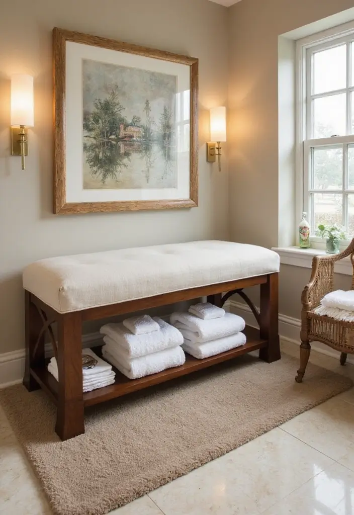 27 Bathroom Towel Storage Ideas That Save Space - 25. Dual Purpose Fixtures