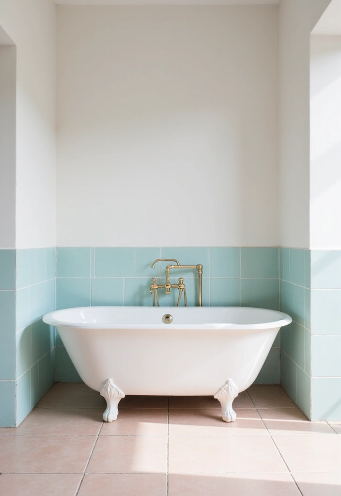 27 Bathroom Tub Tile Ideas That Complement Every Style - 16. Soft Pastel Shades
