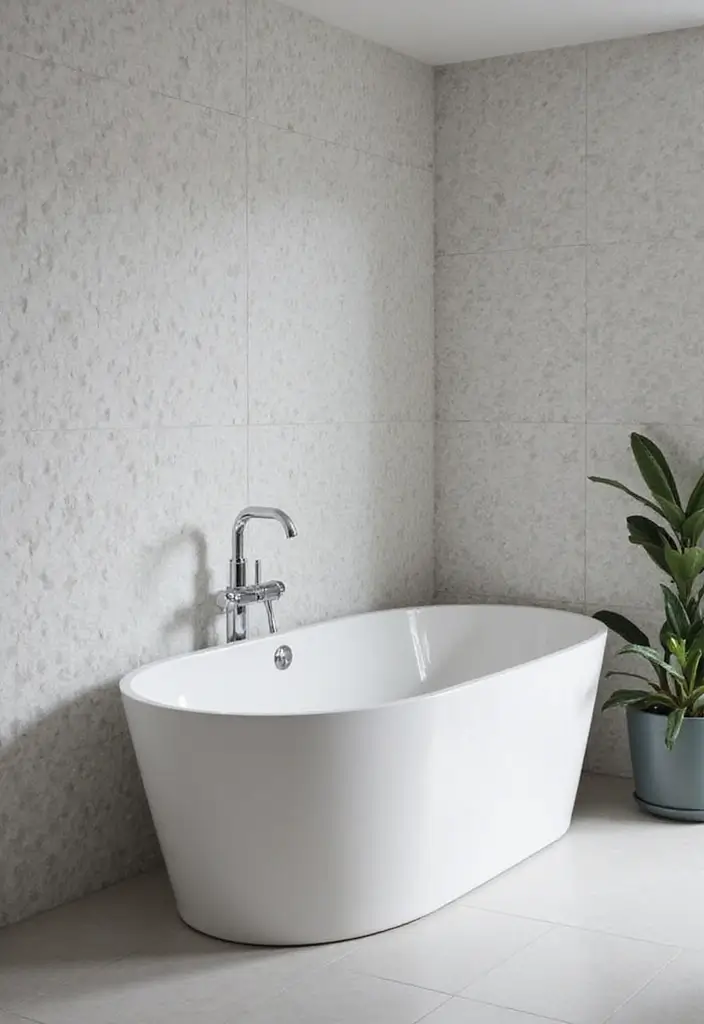 27 Bathroom Tub Tile Ideas That Complement Every Style - 24. 3D Textured Tiles