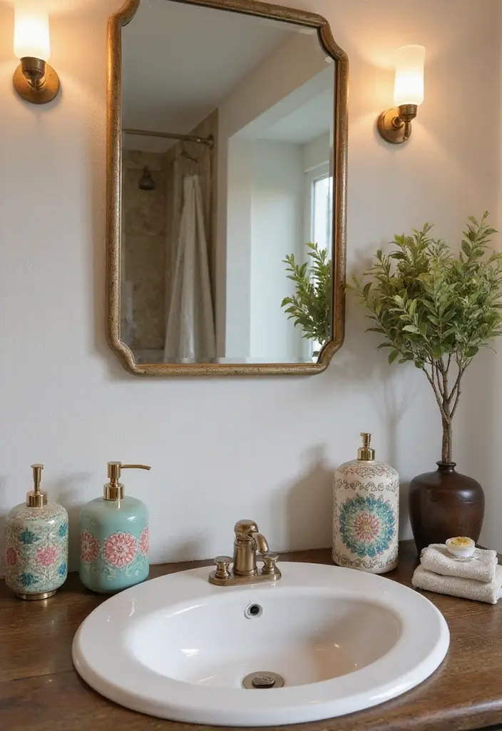 27 European Bathroom Design Ideas That Feel Luxurious - 20. Artistic Accessories