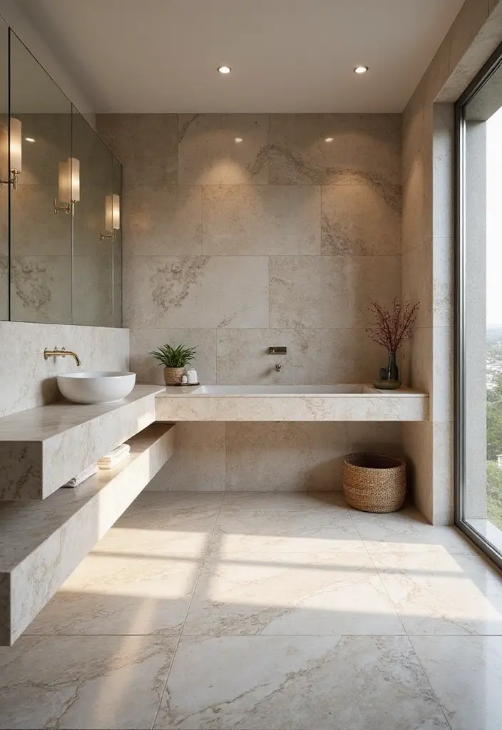 27 European Bathroom Design Ideas That Feel Luxurious - 5. Natural Stone Surfaces