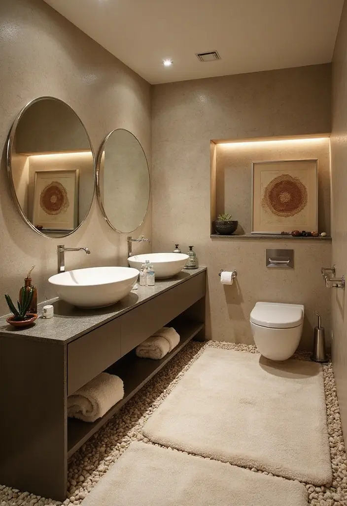 27 Open Bathroom Ideas That Feel Spa-Like - 12. Zen Elements