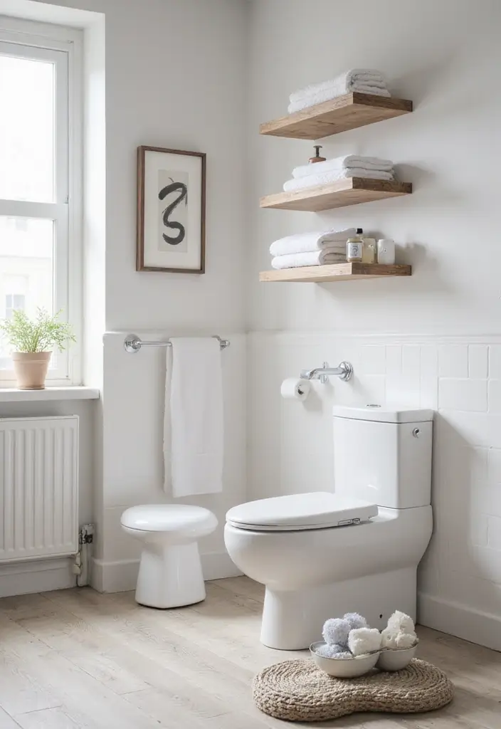 27 Open Bathroom Ideas That Feel Spa-Like - 22. Floating Accessories