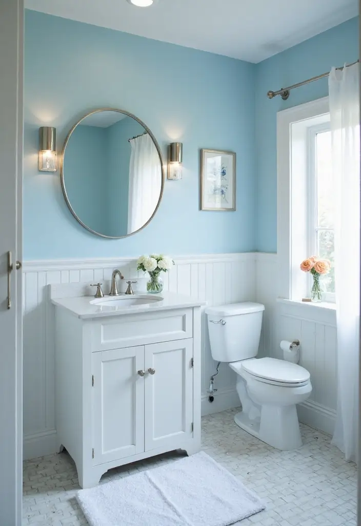 27 Open Bathroom Ideas That Feel Spa-Like - 9. Color Psychology