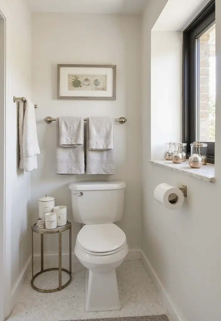 27 Small 3 Piece Bathroom Ideas That Save Space - 11. Stylish Bath Accessories