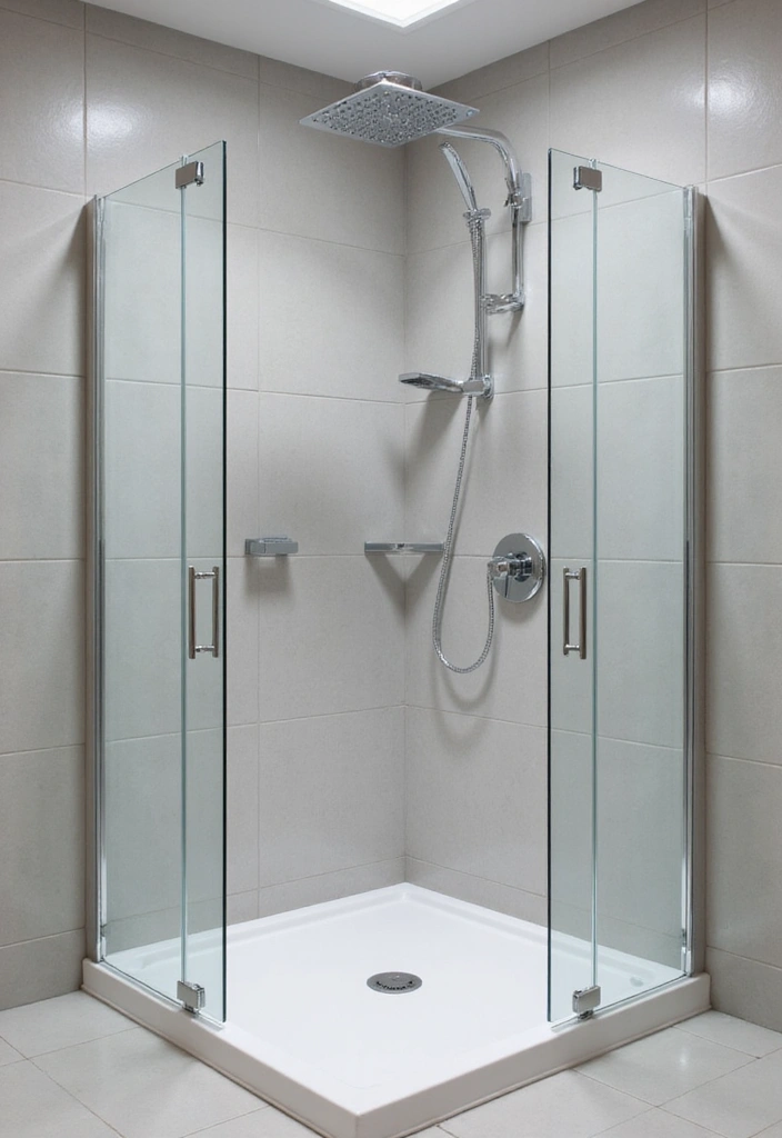 27 Small 3 Piece Bathroom Ideas That Save Space - 2. Compact Shower Solutions