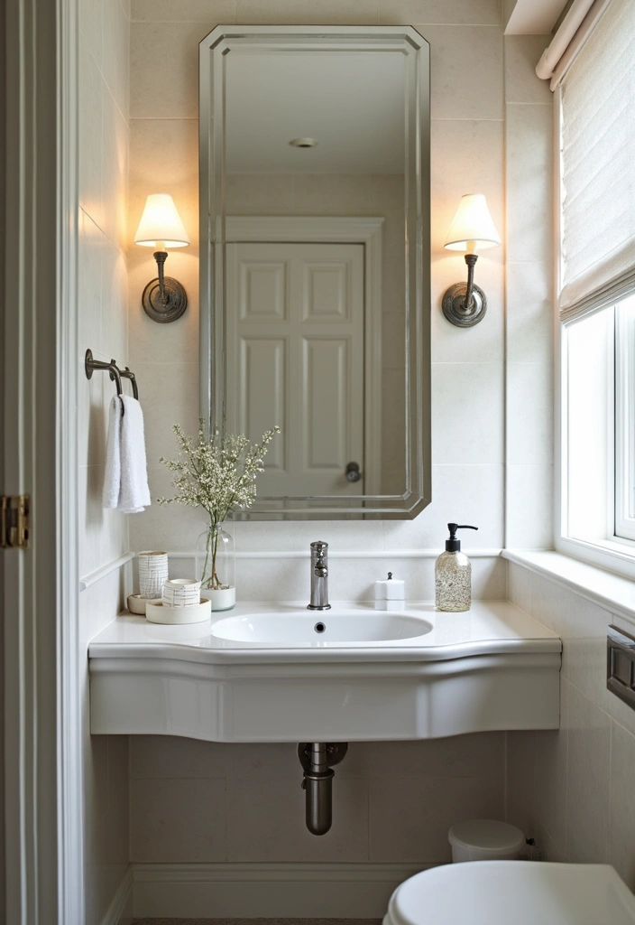27 Small 3 Piece Bathroom Ideas That Save Space - 5. Mirrored Accents