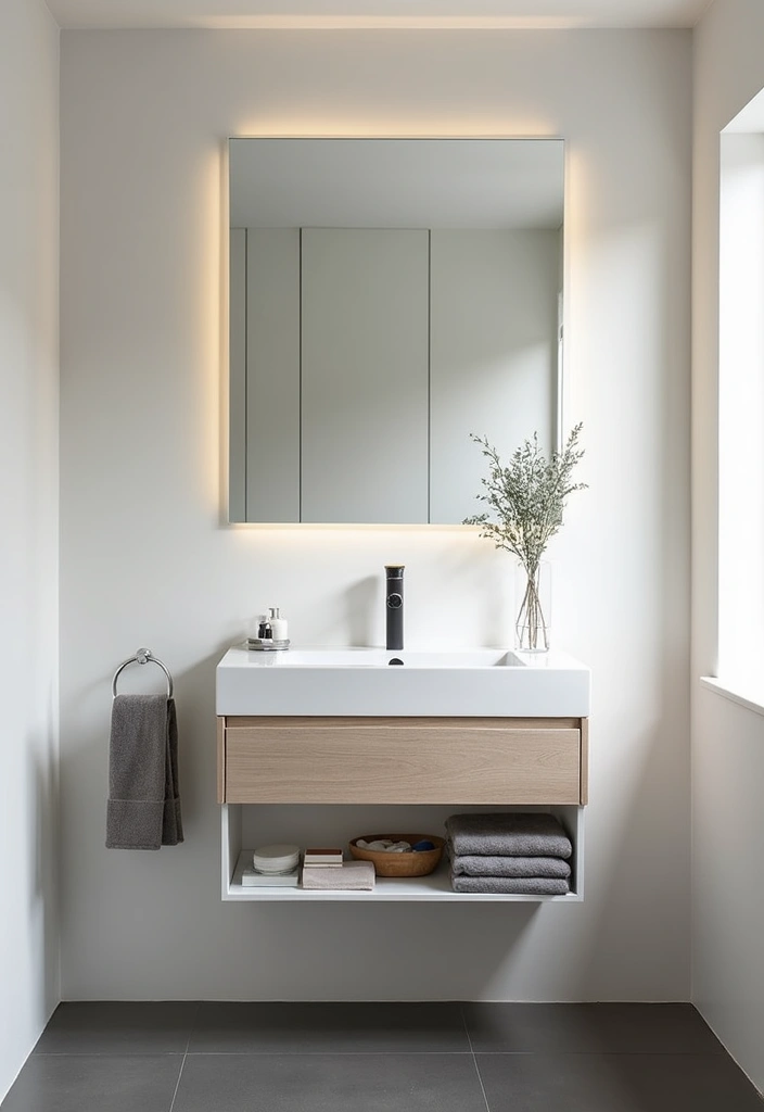 27 Small 3 Piece Bathroom Ideas That Save Space - 8. Minimalist Bathroom Furniture