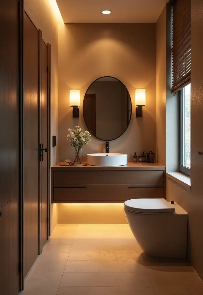 27 Small 3 Piece Bathroom Ideas That Save Space - 9. Clever Lighting Solutions