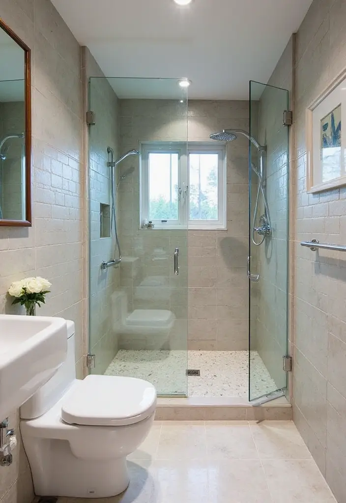 27 Small Bathroom Mirror Ideas That Reflect More Light - 26. Mirrored Tiles