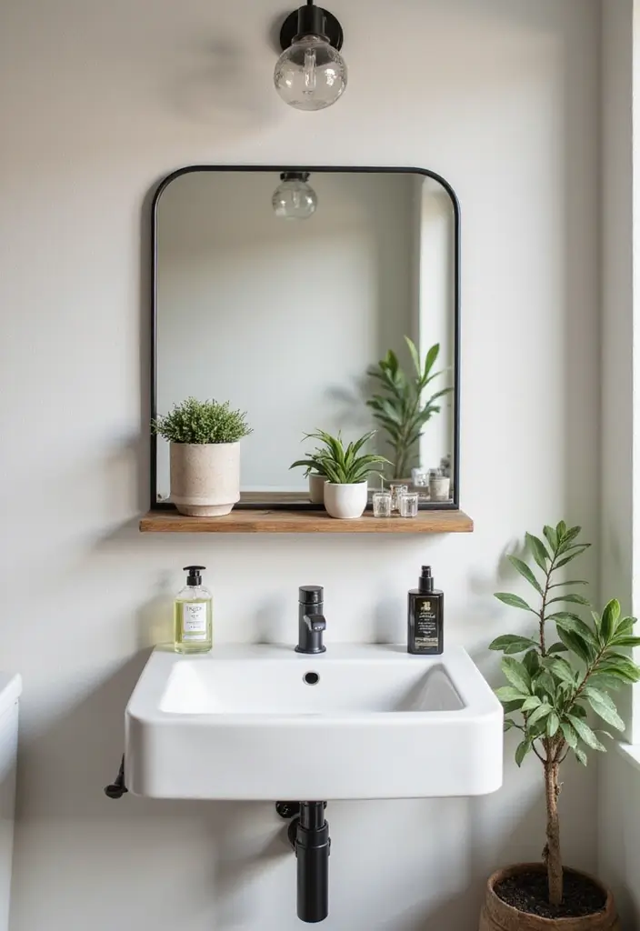 27 Small Bathroom Mirror Ideas That Reflect More Light - 5. Wall-Mounted Mirrors