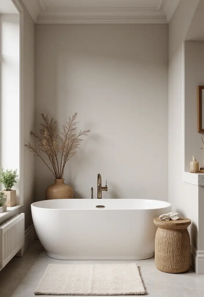 27 Small Scandinavian Bathroom Ideas That Feel Calm and Bright - 1. Embrace Neutral Tones