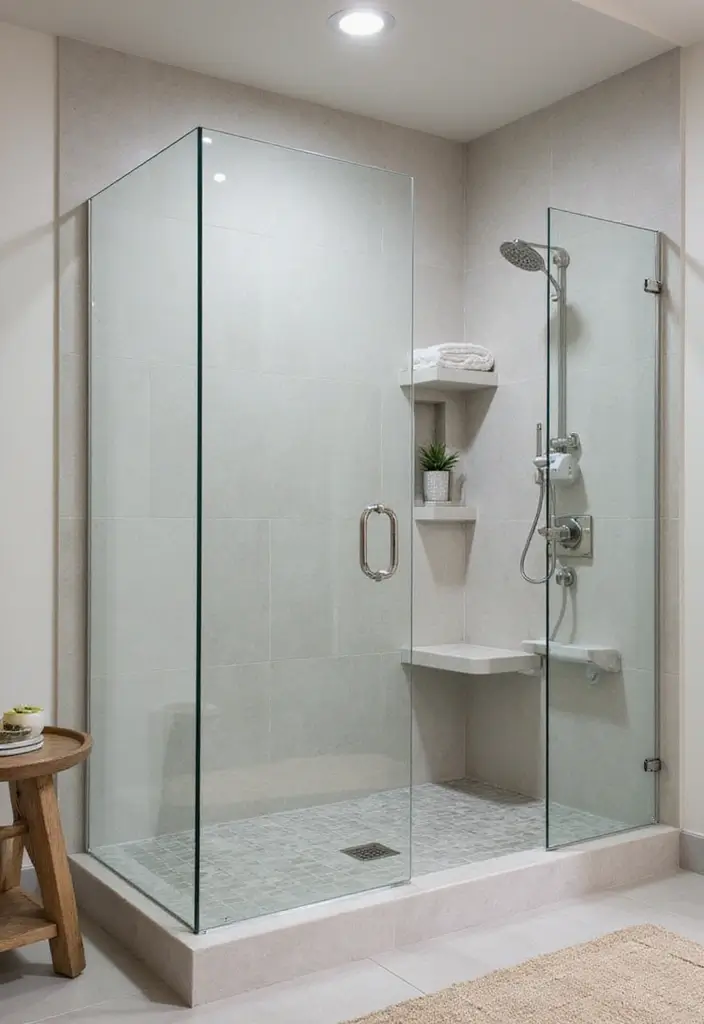 27 Small Scandinavian Bathroom Ideas That Feel Calm and Bright - 16. Innovative Shower Solutions