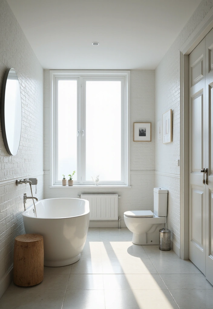 27 Small Scandinavian Bathroom Ideas That Feel Calm and Bright - 2. Maximize Natural Light