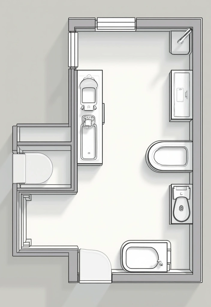 27 Small Scandinavian Bathroom Ideas That Feel Calm and Bright - 24. Thoughtful Layouts