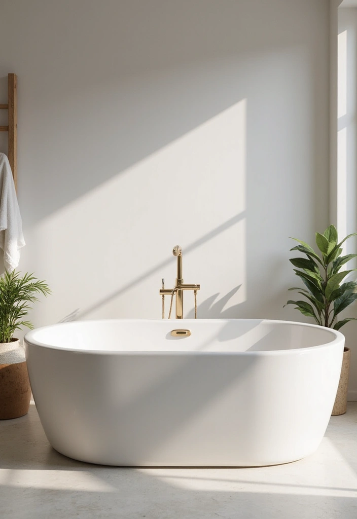 27 Small Scandinavian Bathroom Ideas That Feel Calm and Bright - 7. Freestanding Tubs