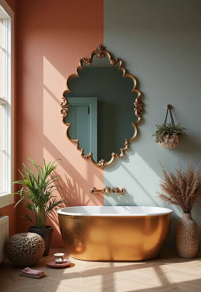 27 Unique Bathroom Mirrors That Make a Statement - 25. Unique Sculptural Mirror