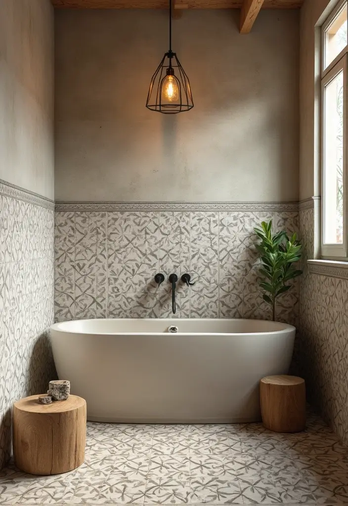 28 2025 Bathroom Tile Trends You'll Want to Copy - 10. Eco-Friendly Cement Tiles