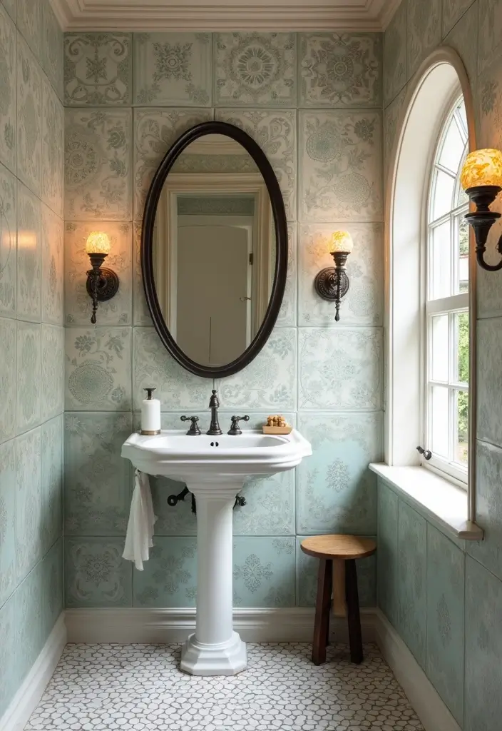 28 2025 Bathroom Tile Trends You'll Want to Copy - 15. Vintage-Inspired Tiles