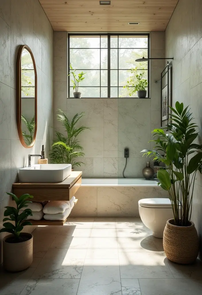 28 2025 Bathroom Tile Trends You'll Want to Copy - 19. Outdoor-Inspired Tiles