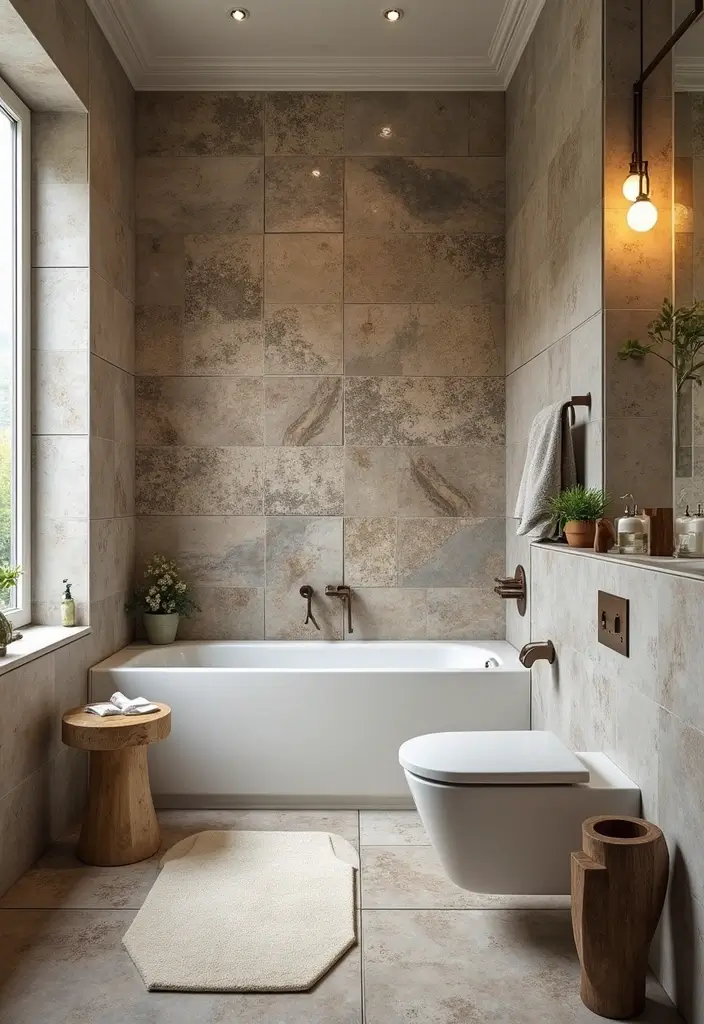 28 2025 Bathroom Tile Trends You'll Want to Copy - 24. Upcycled Materials