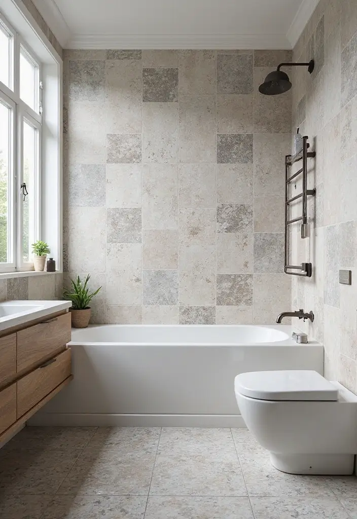 28 2025 Bathroom Tile Trends You'll Want to Copy - 26. Water-Resistant Wallpaper Tiles