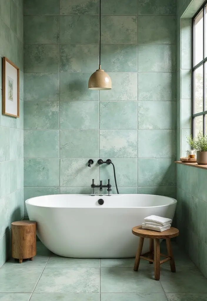 28 2025 Bathroom Tile Trends You'll Want to Copy - 8. Nature-Inspired Colors