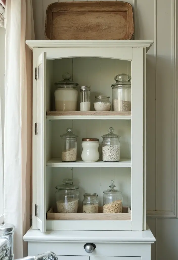 28 Bathroom Cabinet Decor Ideas That Feel Elegant - 7. Vintage Charm