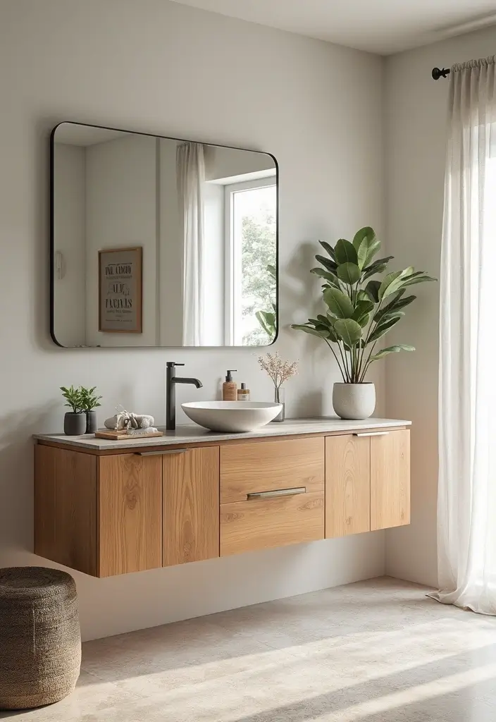 28 Bathroom Countertop Ideas That Add Character - 16. Chic Plywood Options