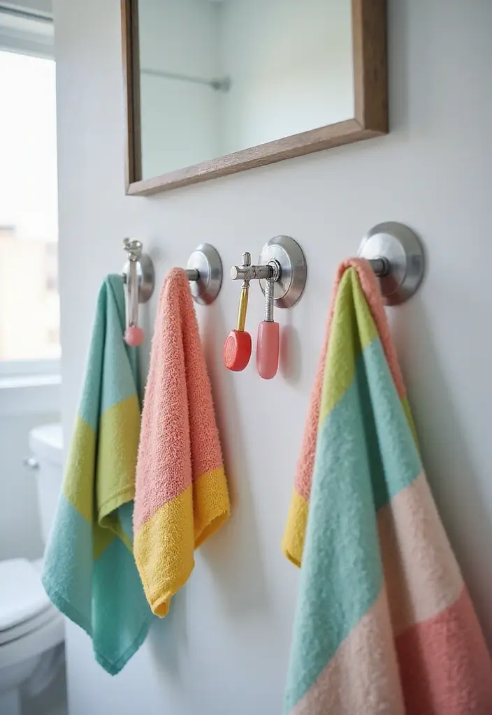 28 Bathroom Hooks Ideas That Keep Things Organized - 10. Magnetic Hooks
