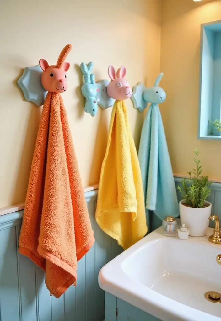 28 Bathroom Hooks Ideas That Keep Things Organized - 16. Fun Animal Hooks