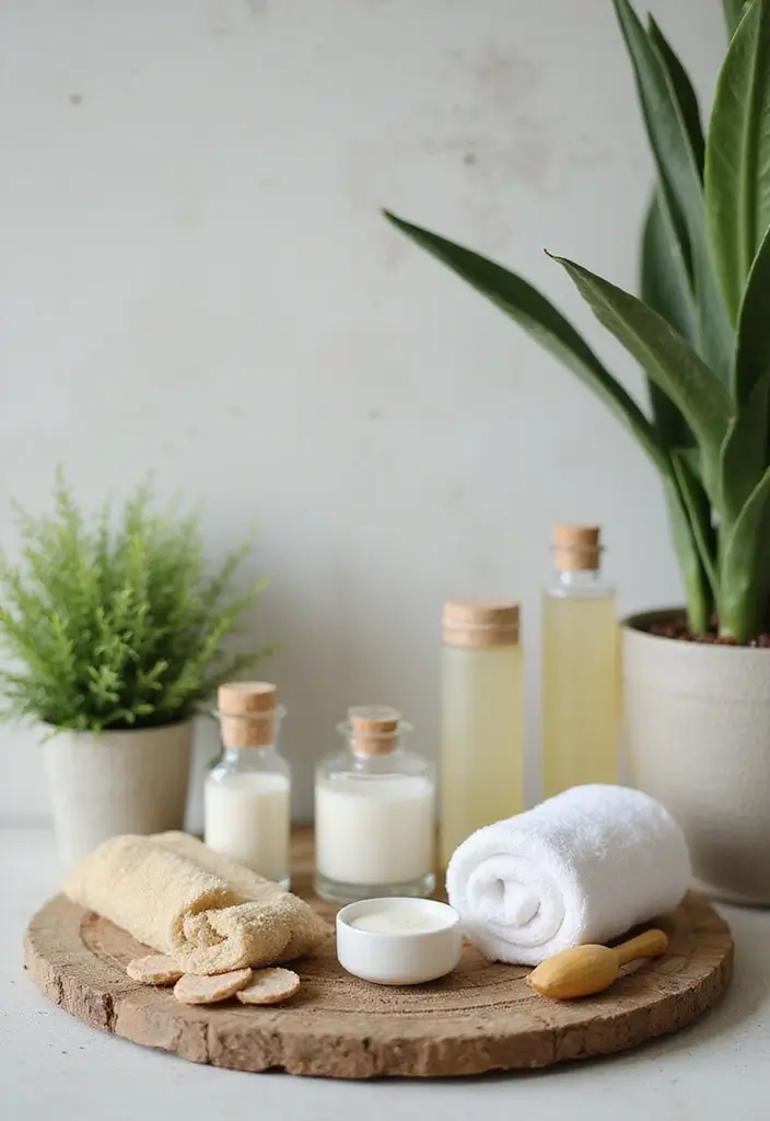 28 Bathroom Ideas With Plants That Purify and Decorate - 26. Spa-like Essentials with Greenery