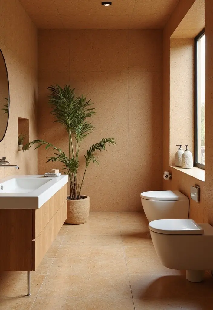 28 Bathroom Wall Ideas That Transform the Look - 16. Cork Walls