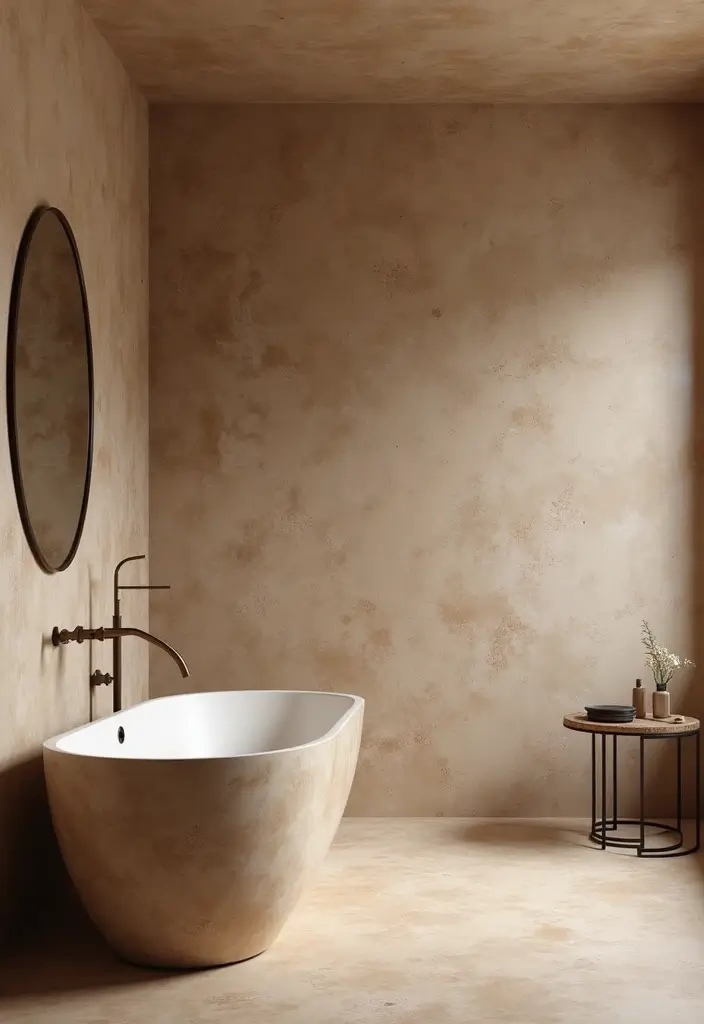28 Bathroom Wall Ideas That Transform the Look - 17. Artisan Plaster