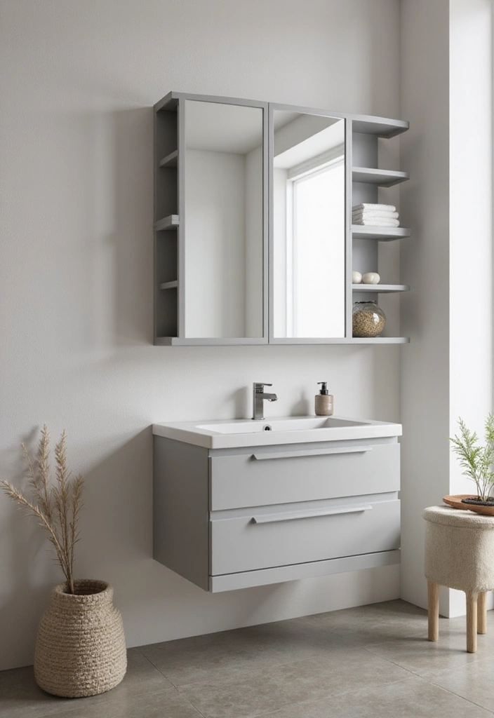 28 Bathroom Wall Ideas That Transform the Look - 26. Foldable Wall Design