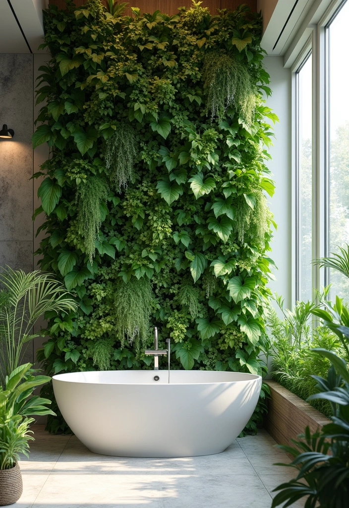 28 Bathroom Wall Ideas That Transform the Look - 4. Living Green Walls