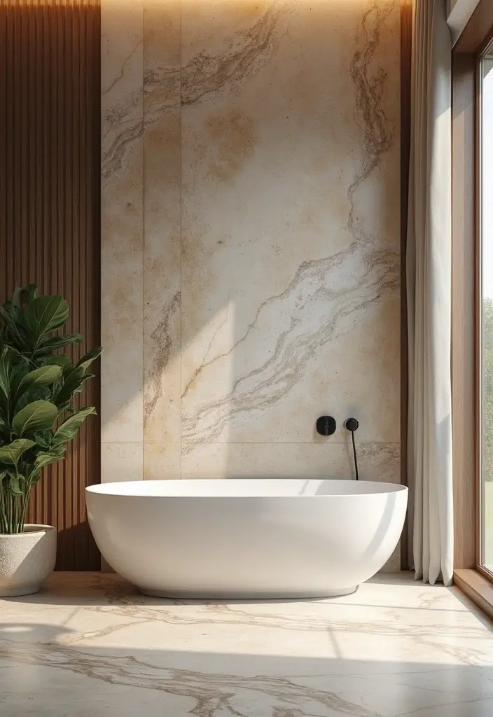 28 Bathroom Wall Ideas That Transform the Look - 6. Natural Stone Accents