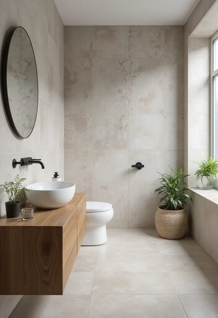28 Bathroom With Tiles Designs That Look Modern - 21. Eco-Friendly Porcelain Tiles
