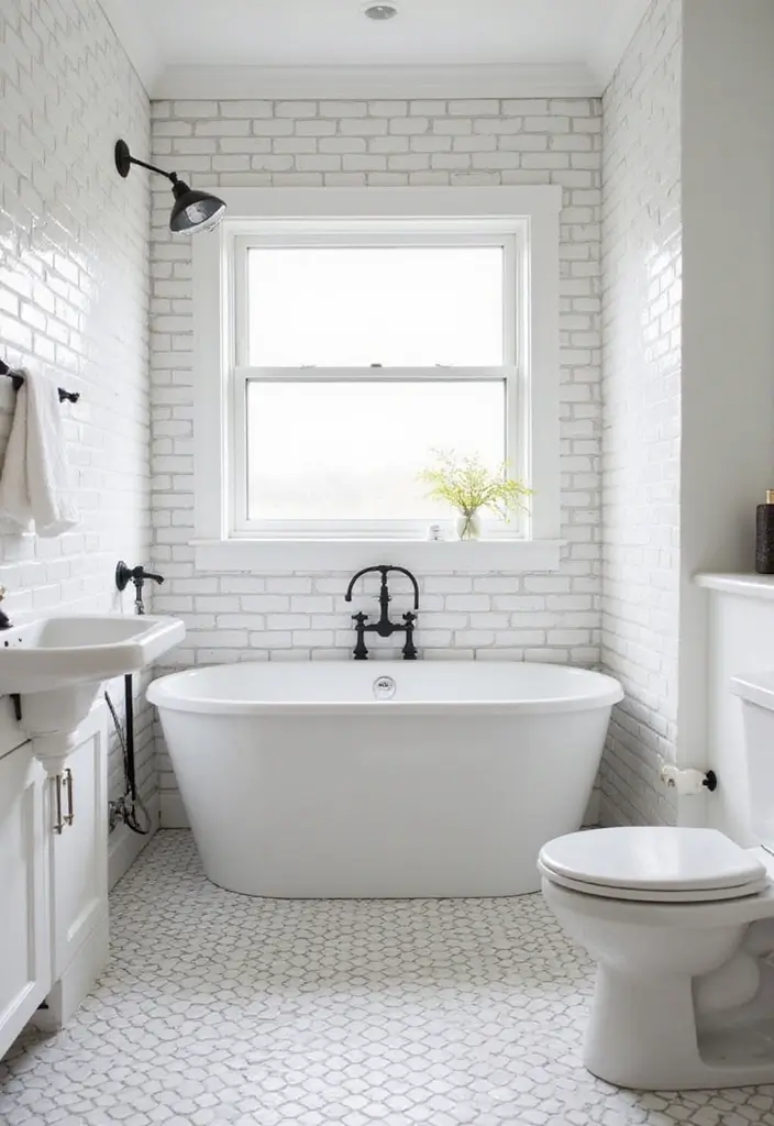 28 Bathroom With Tiles Designs That Look Modern - 9. Subway Tiles
