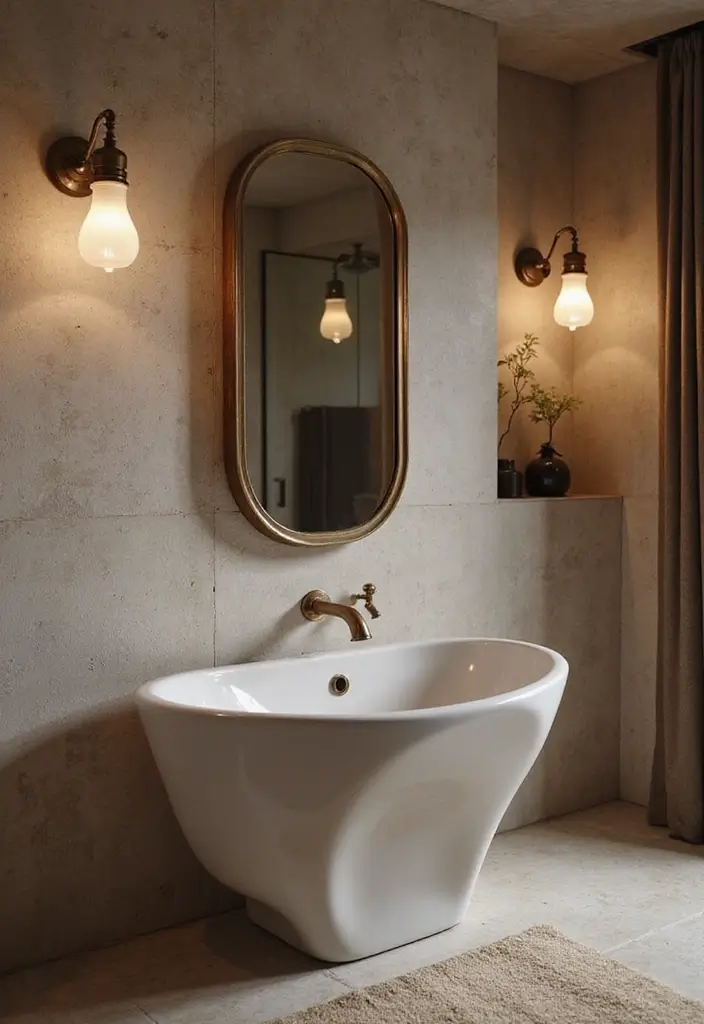 28 Cool Sinks Bathroom Designs That Stand Out - 18. Sculptural Sinks