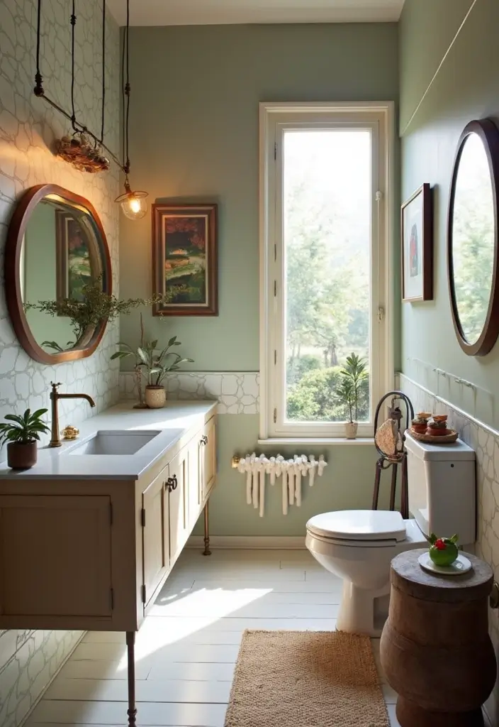 28 Cool Sinks Bathroom Designs That Stand Out - 22. Mix and Match Styles